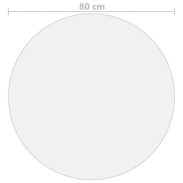 Protetor de mesa Ø 80 cm 2 mm PVC mate M 5