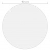 Protector de mesa PVC transparente Ø 90 cm 2 mm 5