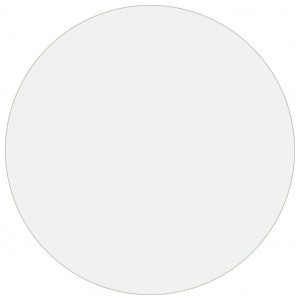 Protector de mesa PVC mate Ø 90 cm 2 mm H