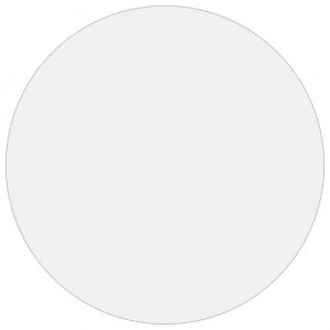 Protetor de mesa Ø 100 cm 1.6 mm PVC transparente H