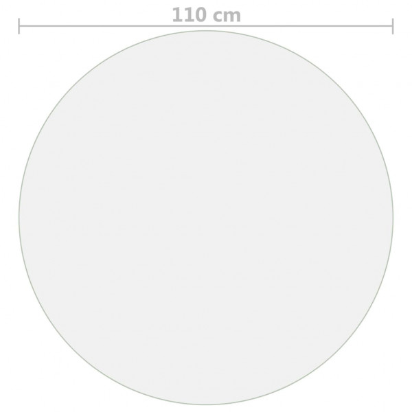 Protetor de mesa Ø 110 cm 2 mm PVC transparente M 5