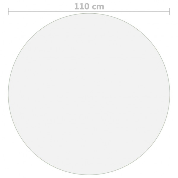 Protetor de mesa Ø 110 cm 2 mm PVC mate M 5