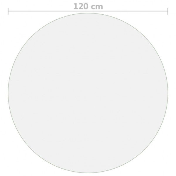 Protetor de mesa Ø 120 cm 2 mm PVC transparente M 5