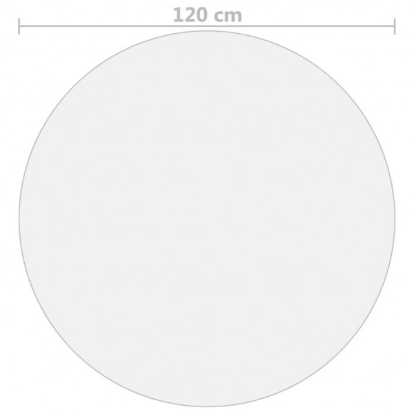 Protetor de mesa Ø 120 cm 2 mm PVC mate M 5