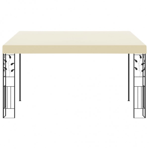 Gazebo de parede 4x3x2.5 m creme M 2