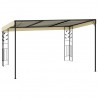 Gazebo de parede 4x3x2.5 m creme 3