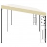 Gazebo de parede 6x3x2.5 m creme 3