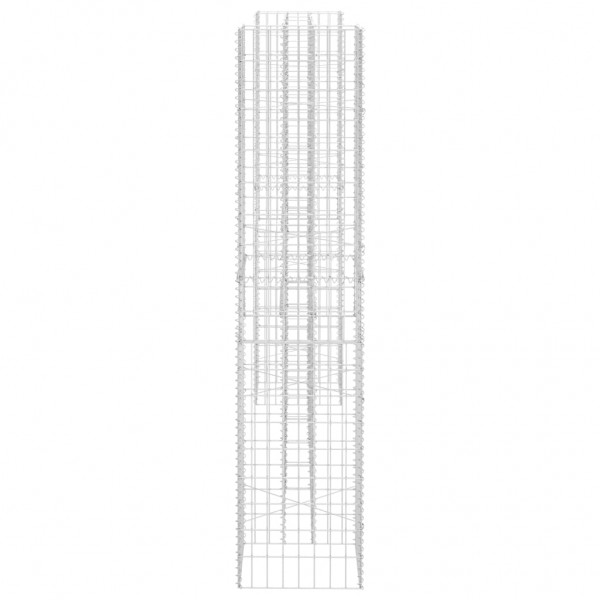 Gabião em forma de H fio de aço 260x40x180 cm M 4