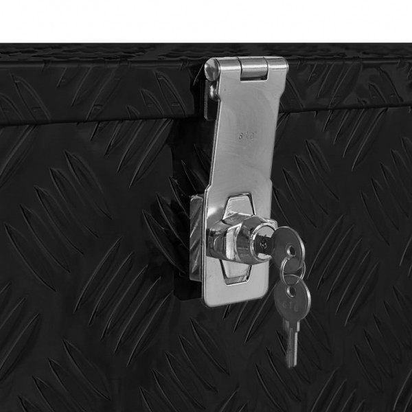 Caja de aluminio negra 80x30x35 cm M 5