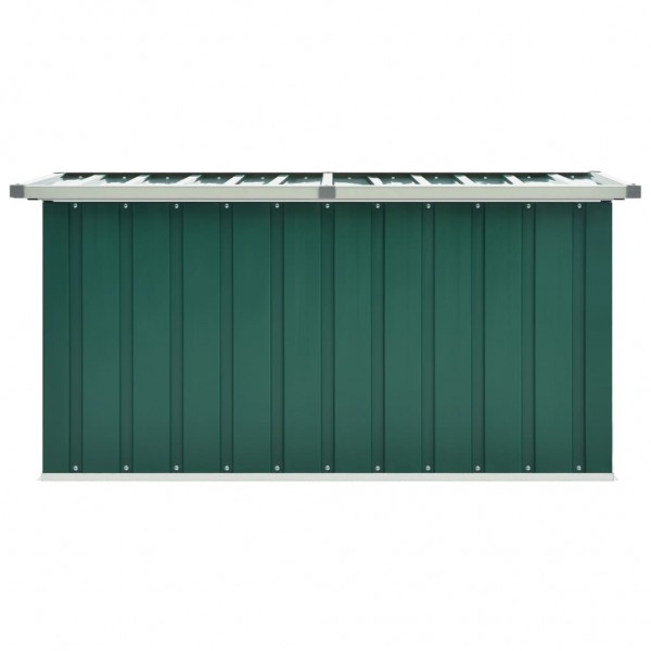 Caixa de arrumação para jardim 129x67x65 cm verde M 3