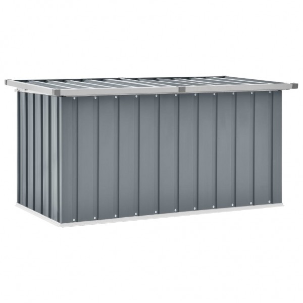 Caja de almacenamiento de jardín gris 129x67x65 cm D