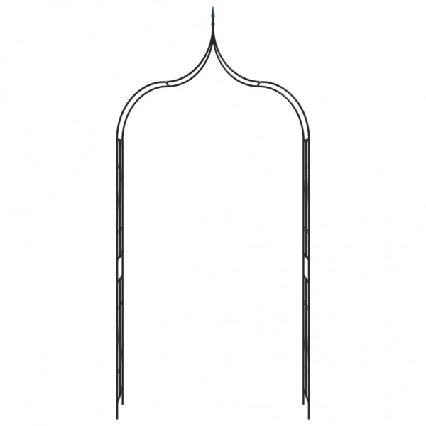 Arco de jardim 120x38x258 cm ferro verde-escuro M 2