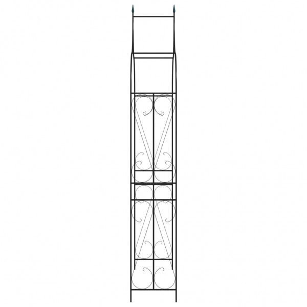Arco de jardín hierro verde oscuro 120x38x258 cm M 3