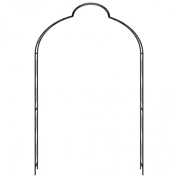 Arco de jardim 150x34x240 cm ferro preto M 2