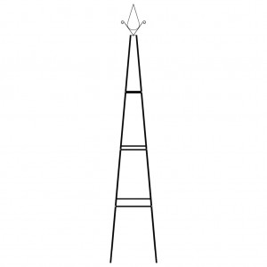 Suportes p/ plantas trepadeiras 2 pcs 35x35x195 cm ferro verde H