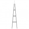 Soporte plantas trepadoras 2 ud hierro verde oscuro 35x35x195cm 3