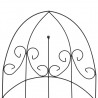 Soporte para plantas trepadoras 3 uds hierro negro 40x100 cm 4
