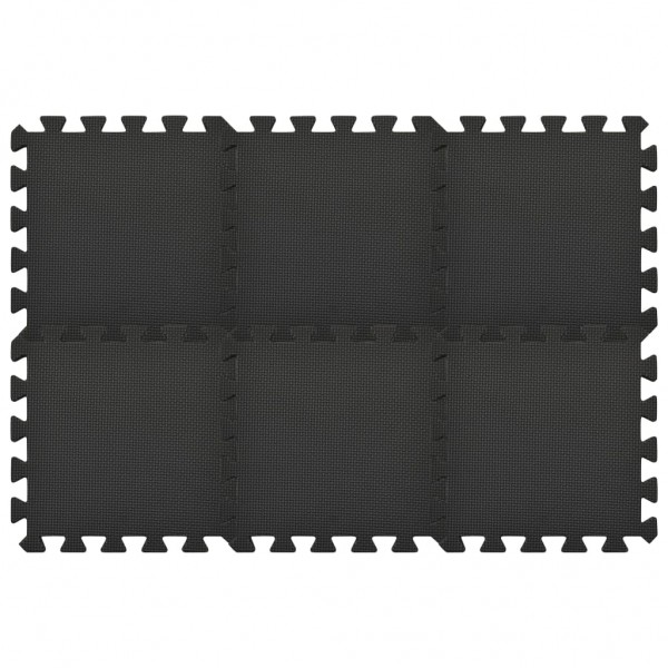 Alfombrillas de goma EVA negra 54 uds 4.86㎡ M 3