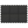 Alfombrillas de goma EVA negra 54 uds 4.86㎡ 3