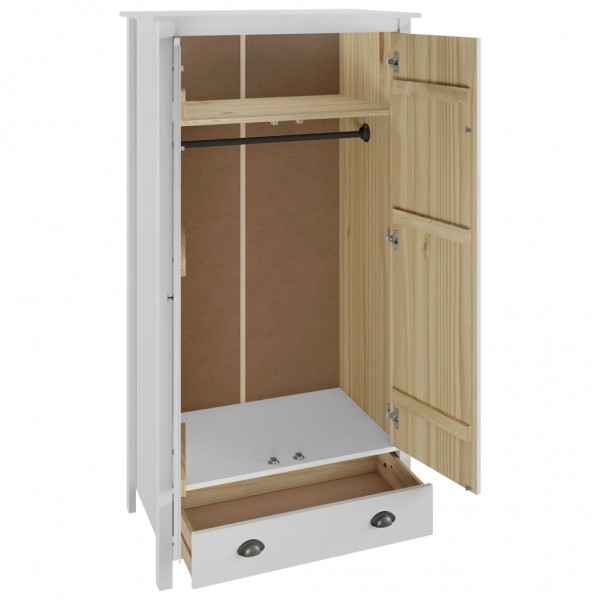 Armario de 2 puertas Hill madera maciza pino blanco 89x50x170cm M 2