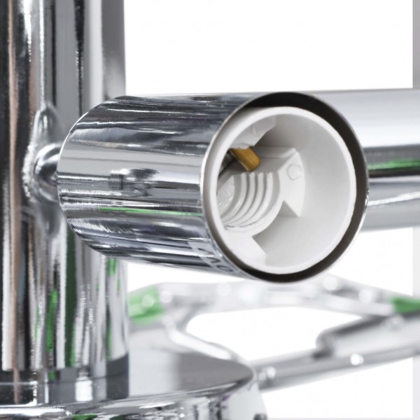 Candeeiro teto braços folhas de cristal acrílico 5 E14 verde M 5