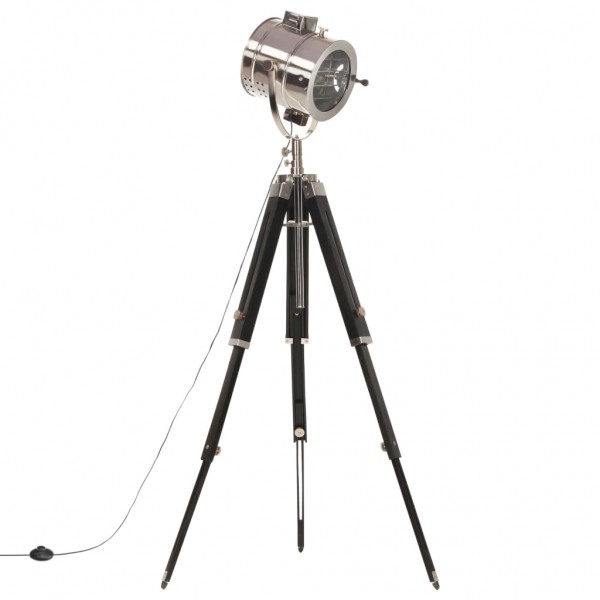 Candeeiro de chão tripé 165 cm madeira de mangueira maciça M 4