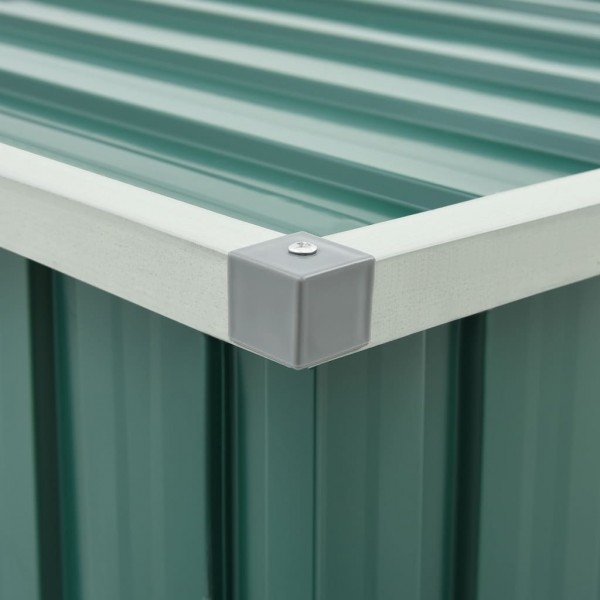 Caixa de arrumação para jardim 149x99x93 cm verde M 2