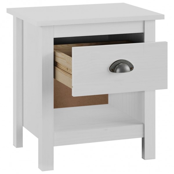 Mesas cabeceira Hill 2 pcs 46x35x49.5cm pinho maciço M 5