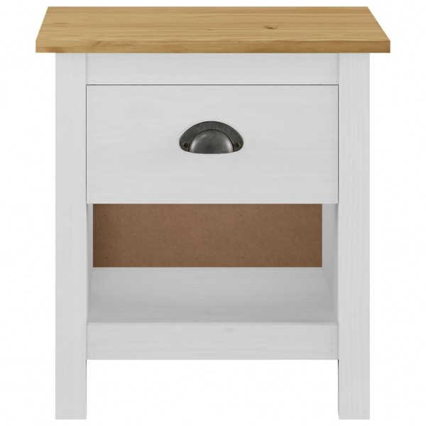 Mesitas de noche 2 uds Hill madera maciza de pino 46x35x49.5 cm M 4