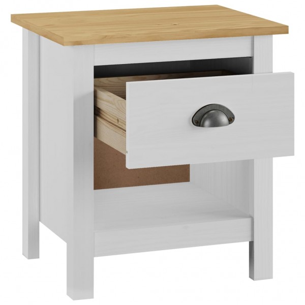 Mesas cabeceira Hill 2 pcs 46x35x49.5cm pinho maciço M 5