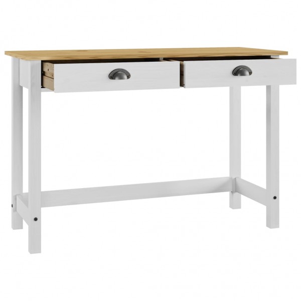 Mesa consola Hill c/ 2 gavetas 110x45x74 cm pinho maciço M 4