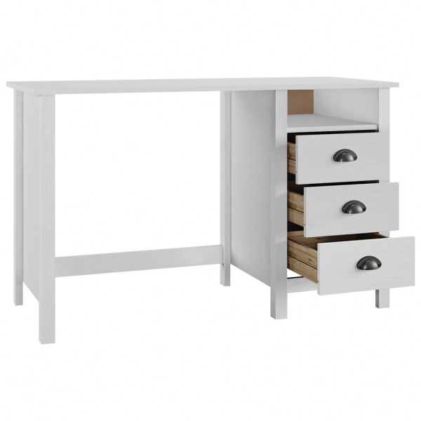 Escritorio Hill con 3 cajones madera de pino 120x50x74 cm M 4
