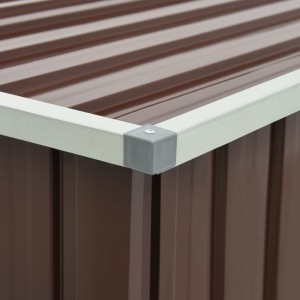 Caixa de arrumação para jardim 171x99x93 cm castanho H