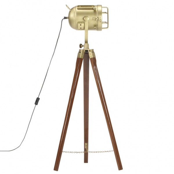 Candeeiro de chão tripé 97 cm madeira mangueira maciça M 3