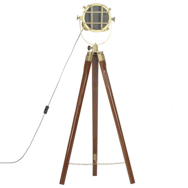 Candeeiro de chão tripé 97 cm madeira mangueira maciça M 5