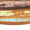 Tablero de mesa redonda 80 cm 25-27 mm madera maciza reciclada 5