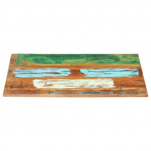 Tampo mesa retangular 60x80cm 15-16mm madeira recuper. maciça H