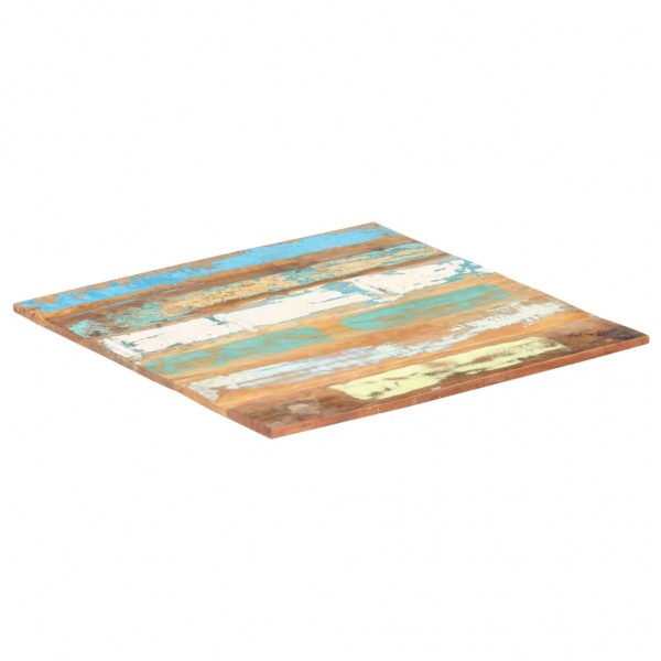 Tablero mesa cuadrada madera reciclada maciza 80x80 cm 15-16 mm D