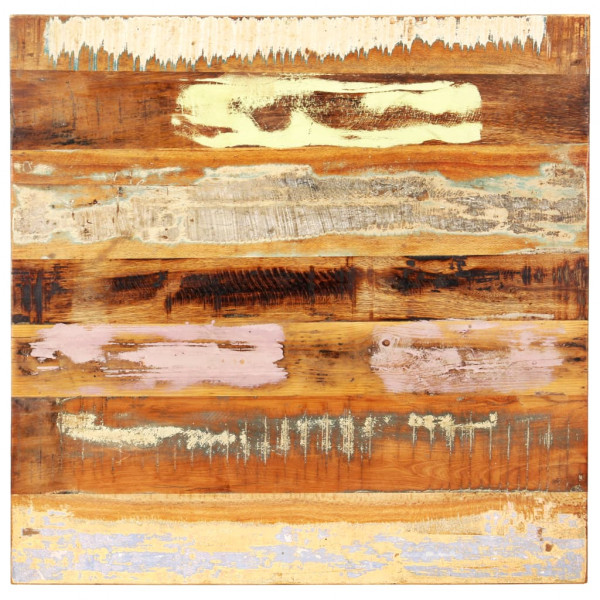 Tampo mesa quadrado 60x60cm 25-27mm madeira recuperada maciça M 4