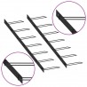 Garrafeiras de parede para 14 garrafas 2 pcs metal preto 5