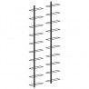 Garrafeiras de parede para 20 garrafas 2 pcs metal preto 1