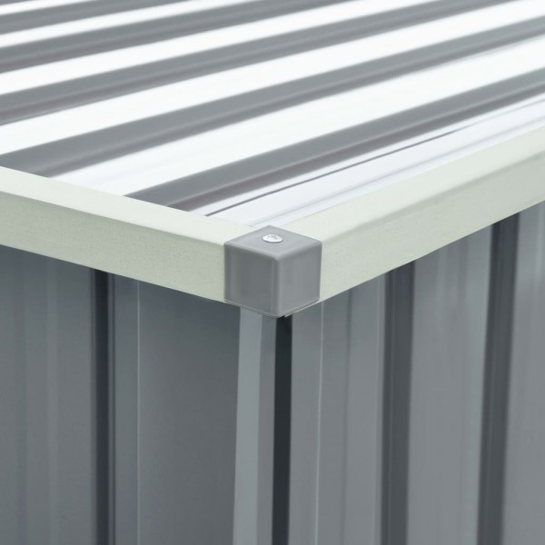 Caixa de arrumação para jardim 171x99x93 cm cinzento M 5