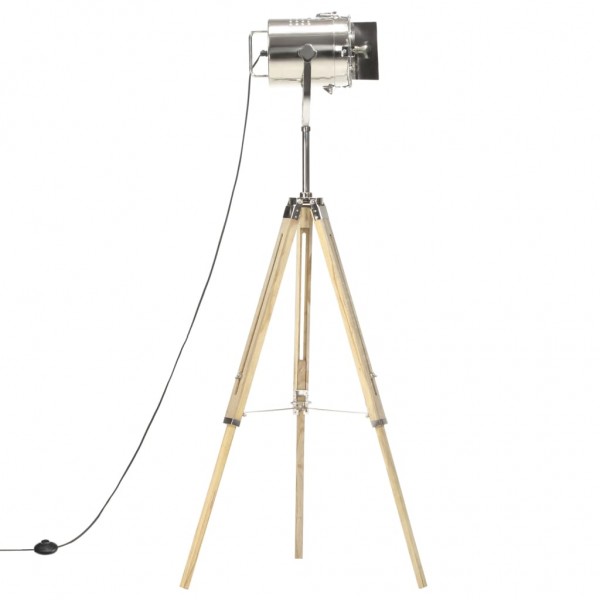 Candeeiro de chão tripé 140 cm madeira mangueira maciça M 4