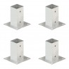 Suportes para postes 4 pcs metal galvanizado 71 mm 1