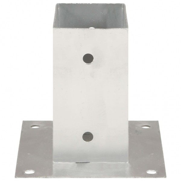 Suportes para postes 4 pcs metal galvanizado 71 mm M 4