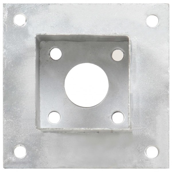 Suportes para postes 4 pcs metal galvanizado 81 mm M 2