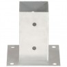 Anclajes para postes 4 unidades metal galvanizado 81 mm 4