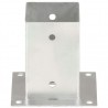 Anclajes para postes 4 unidades metal galvanizados 91 mm 4