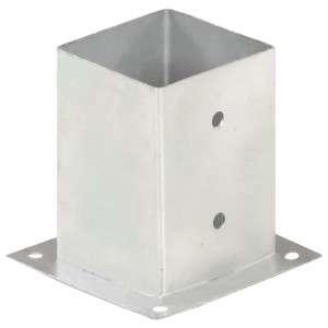Suportes para postes 4 pcs metal galvanizado 101 mm H