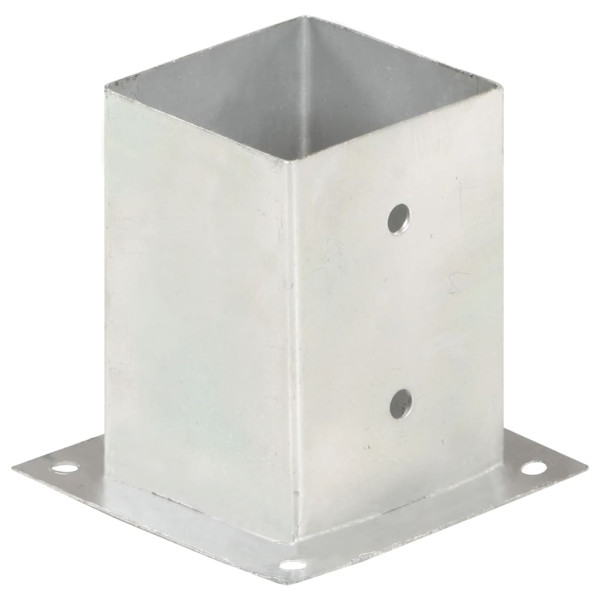 Suportes para postes 4 pcs metal galvanizado 101 mm M 2